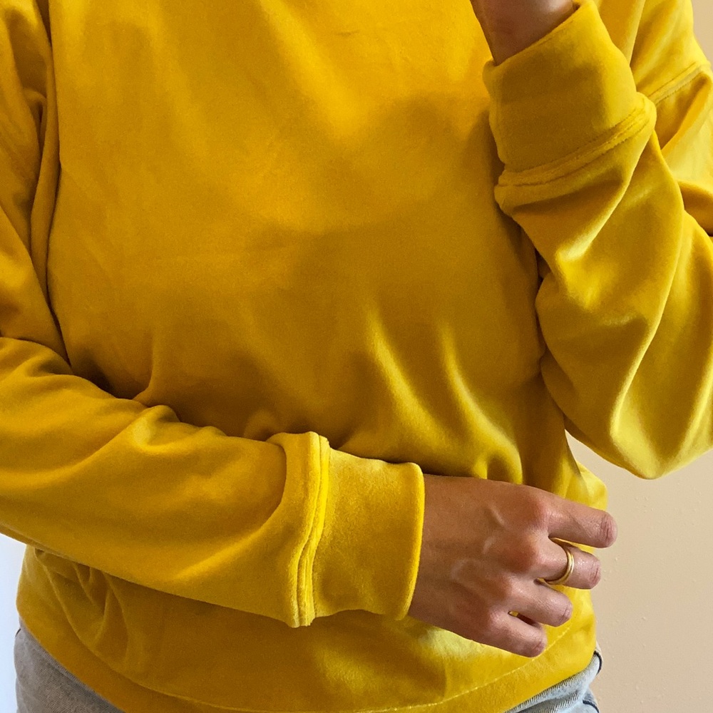 Mustard velvet sweater